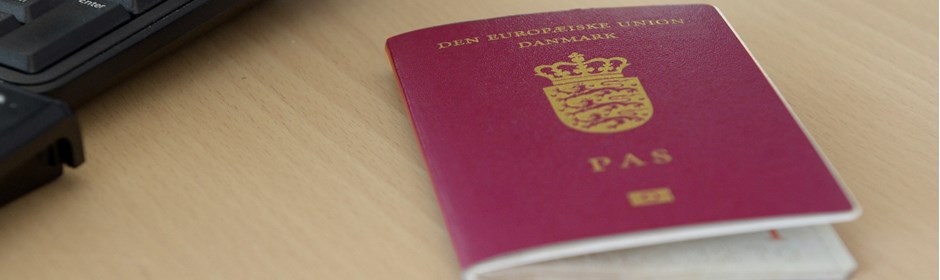 Billede af et dansk pas