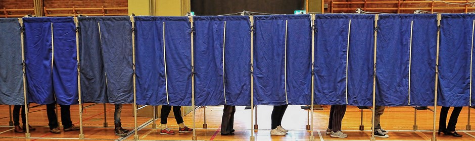 Stemmeboxe på valgsted