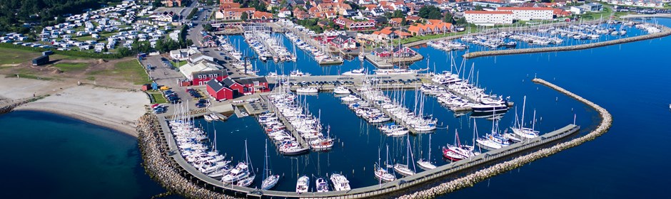 Luftfoto af Juelsminde Havn