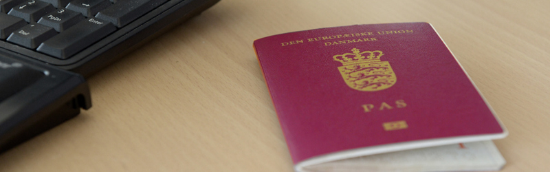 Billede af et dansk pas