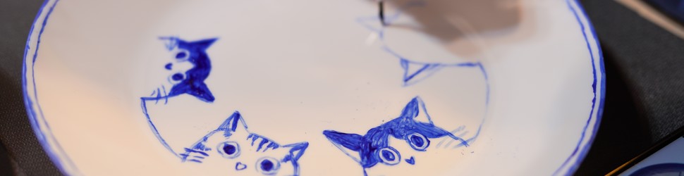 porcelænsmaling på tallerken