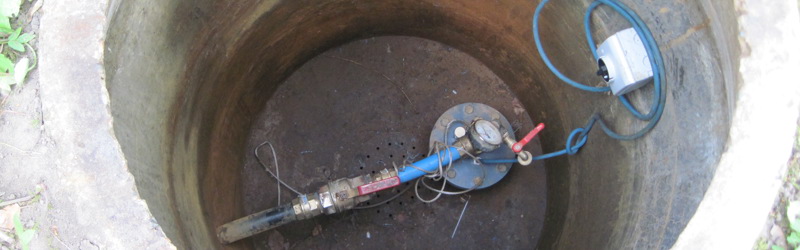 Drikkevandsboring placeret i tørbrønd