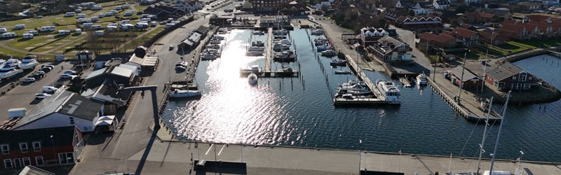 Luftfoto af Juelsminde havn