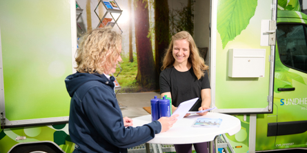 Medarbejdere ved sundhedsbussen
